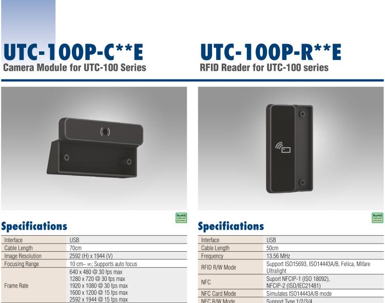 研华UTC-100P-R RFID Reader for UTC-100 series