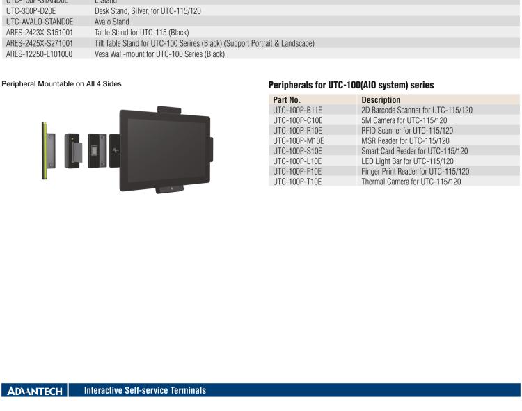 研华UTC-120G 21.5" 多功能触控一体机，内置 Pentium® N4200