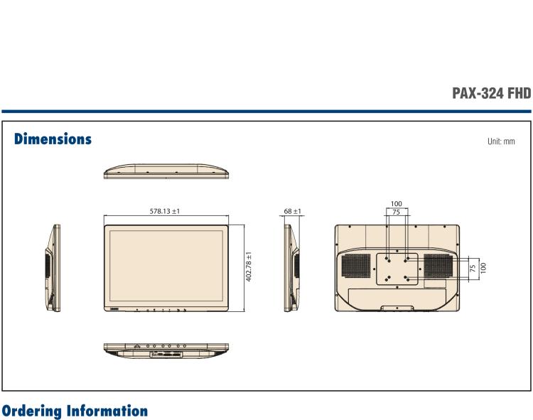 研华PAX-324 24全高清手术显示器