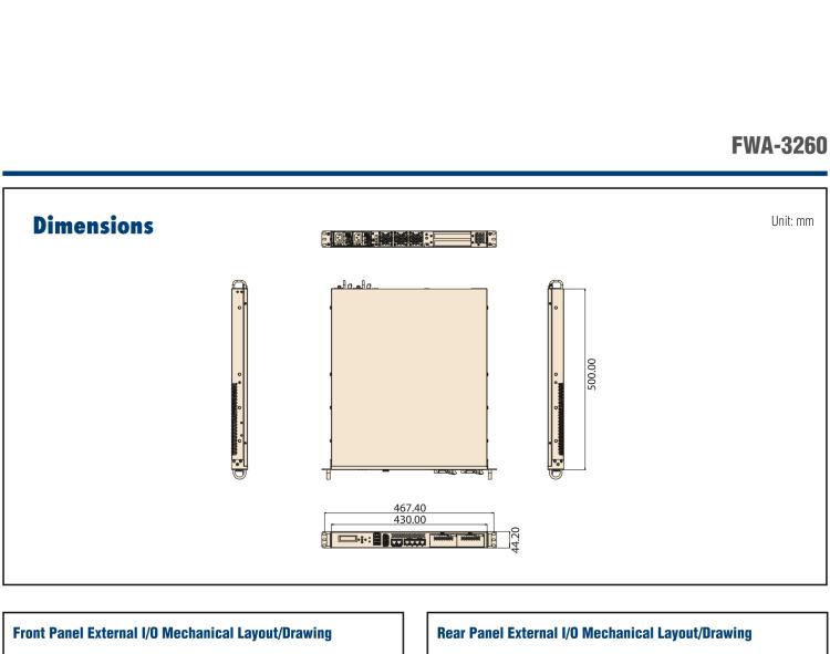 研华FWA-3260 基于Intel® Broadwell XeonTM D-1500系列处理器 1U机架式网络应用平台