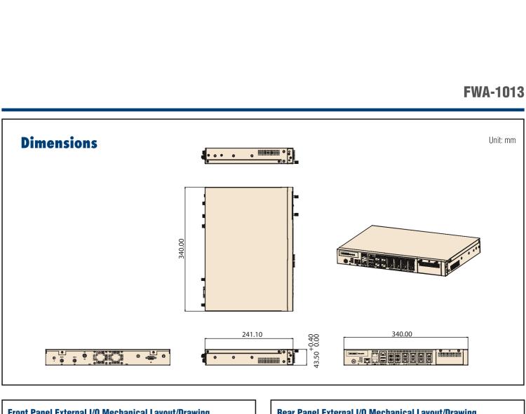 研华FWA-1013 Universal Network Appliance with Intel Atom® P5000/C5000 Processor for uCPE and SD-WAN