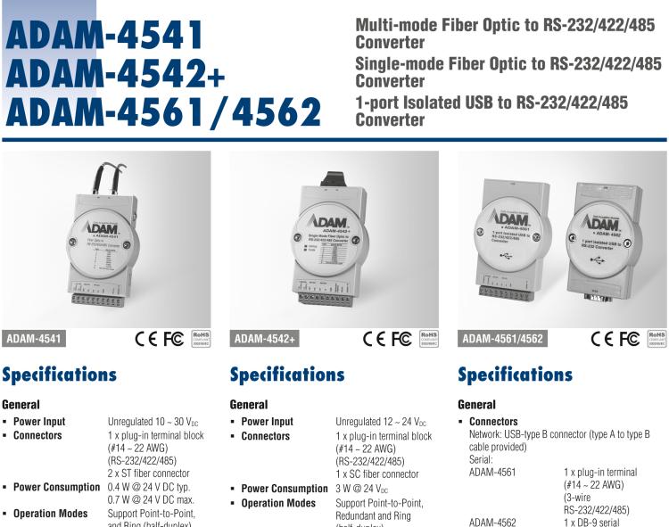 研华ADAM-4562 1端口隔离USB到RS-232转换器模块