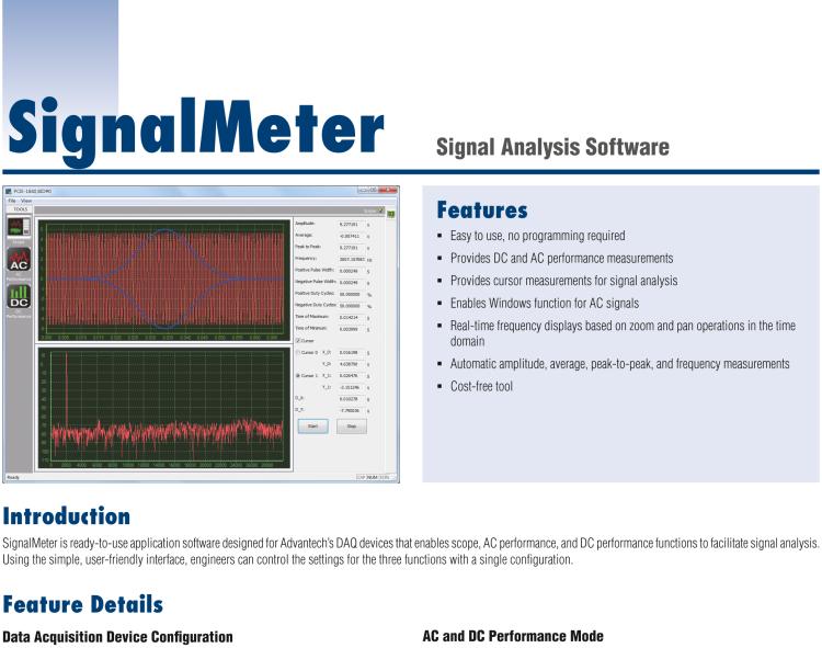研华SignalMeter 信号分析软件