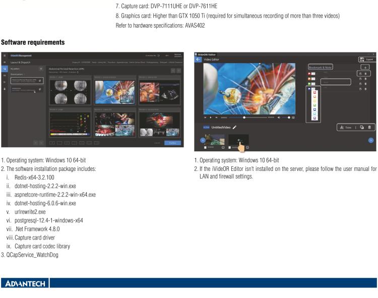 研华iVideOR iVideOR is a future-proof platform to transform surgical imaging workflows.